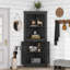 Grande armoire d'angle avec portes-138396761
