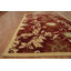 Tapis indien rouge à motif floral 7 x 10