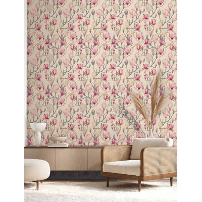 Papier peint texturé non tissé Magnolia Pi.