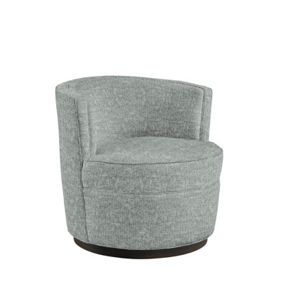 Devlan 31" Wide Linen Swivel Barrel Chair