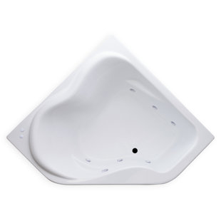 Baignoire de tourbillon à chute/coin à chute 59" x 59"