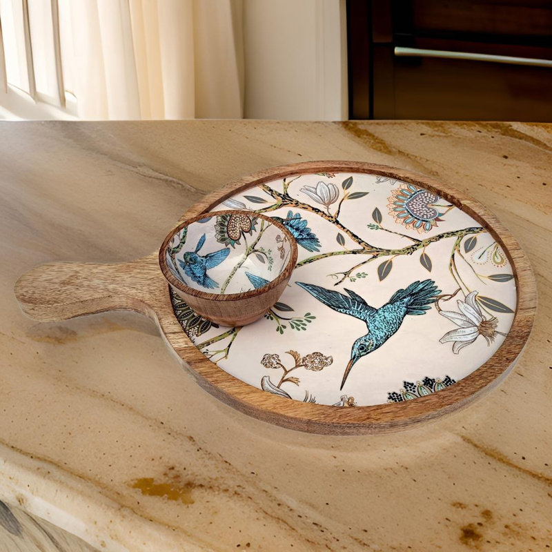 Lark Manor Wood Chips And Dip Platter