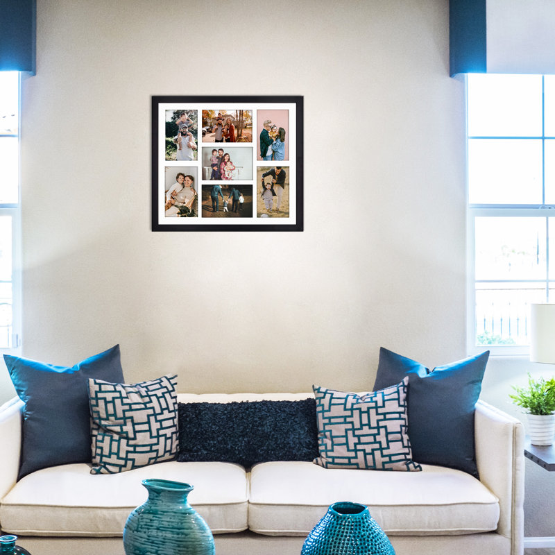 Black Wood Picture Frame Displaying 4x6 Photos