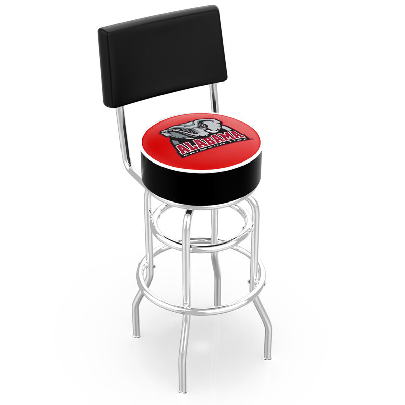 NCAA 30" Swivel Bar Stool, University of Alabama- Elephant