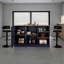 Îlot de cuisine H 35,7 po, 2 portes, 7 tablettes - Cuisine-1013732373