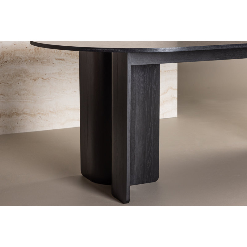 Parsaye Oval Dining Table, Black