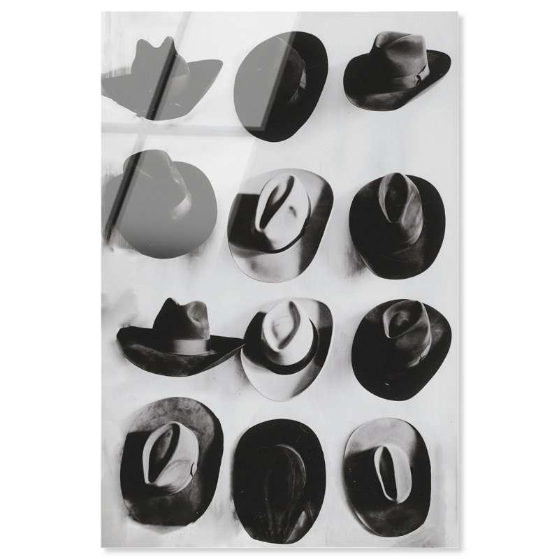 "Black and White Collection", reproduction d'art acrylique sur toile par Notoriart, H 54 po x l 36 po