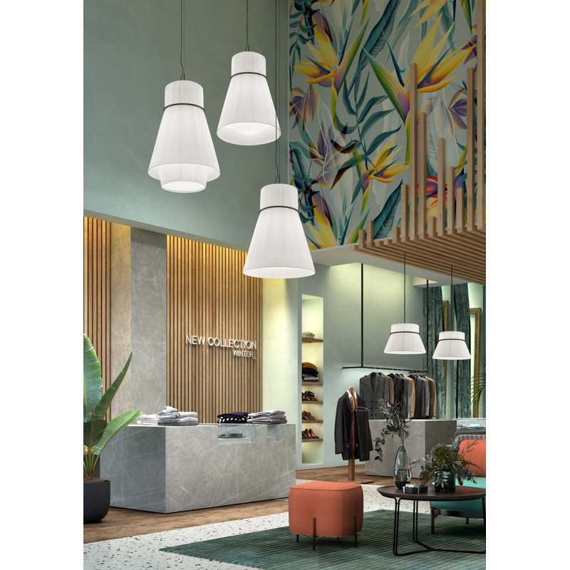 Folie 3 - Light Pendant, Cream Translucent Ribbon