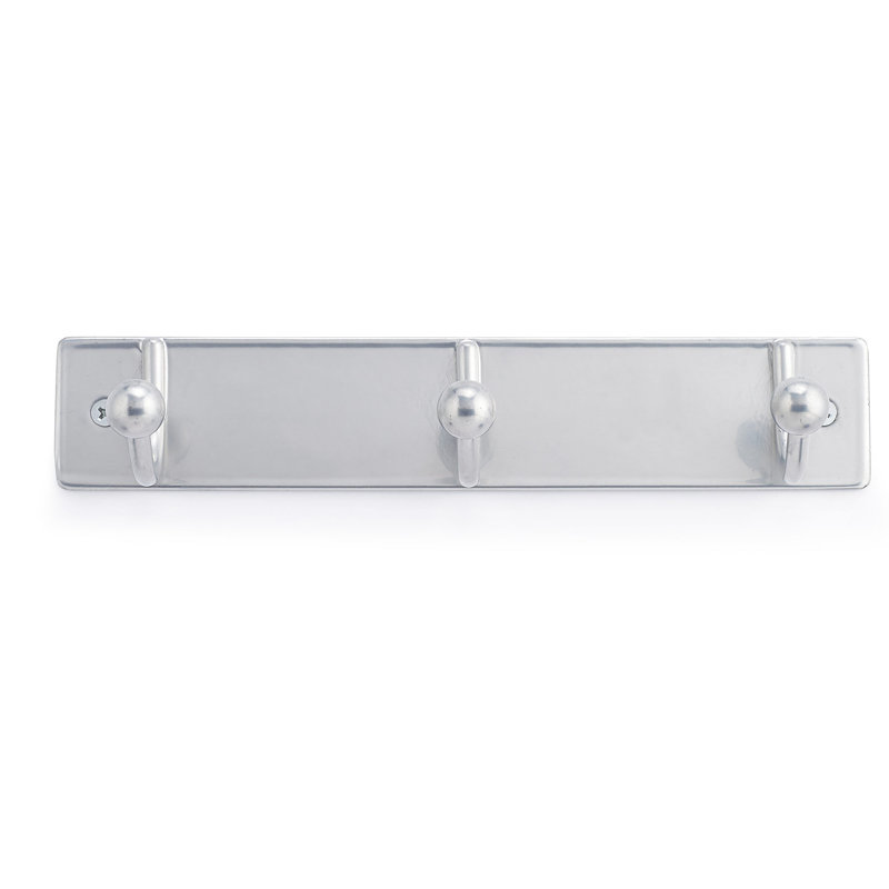 Porte-manteau mural à fixation murale, Aluminium brossé