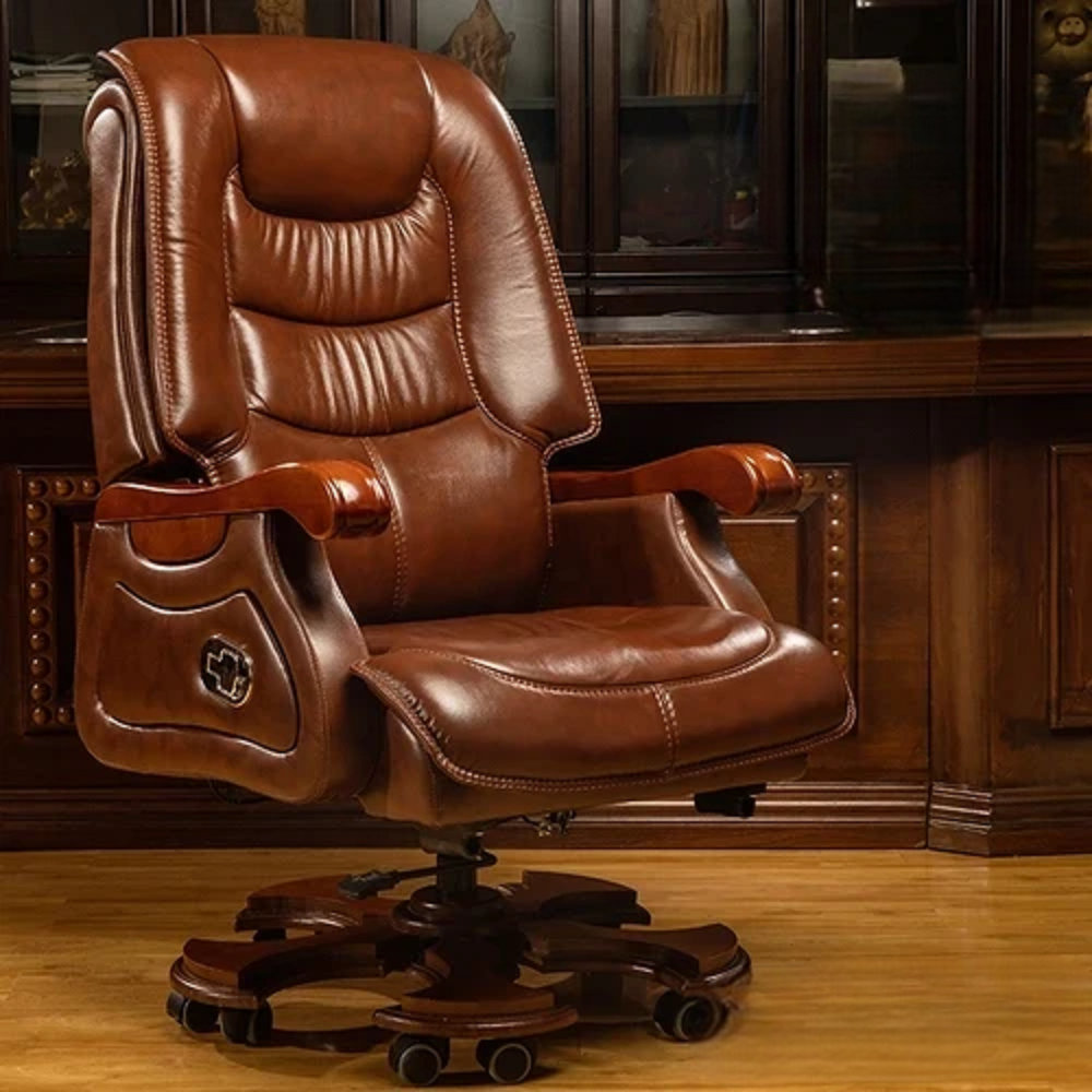 Splendor Furniture Genuine Leather Office Chair Wayfair