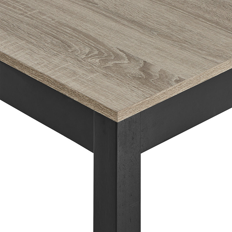 Brun / rectangulaire + bois + table de salle à manger