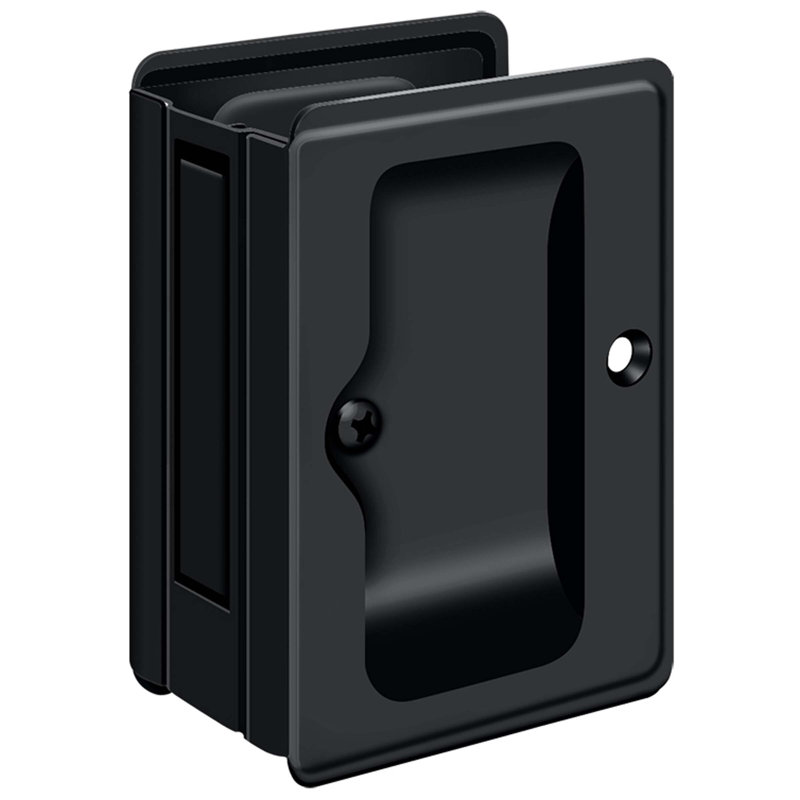 Deltana SDPA325U19 HD Pocket Lock, Adjustable, 3-1/4" x 2-1/4" Passage in Paint Black, Paint Black