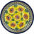 Lemon Poppies Polish Pottery 7" Plate