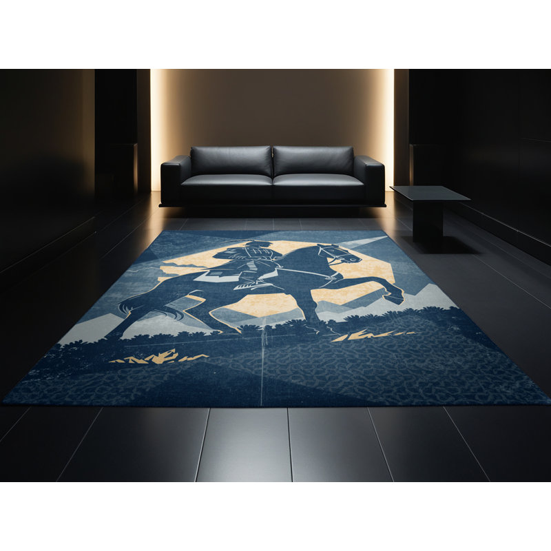 Tapis à motif géométrique doux et moelleux à motif géométrique rustique Dunpi, 3x5