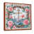 Toile avec cadre flottant brun
