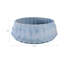 Élégant bol décoratif en verre sculpté - bol décoratif moderne parfait pour la table de centre ou un élégant décor décoratif - 12 po, bleu