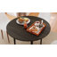 HOMCOM Folding Dining Table for 4 Round Drop Leaf Table, Modern-2108269666