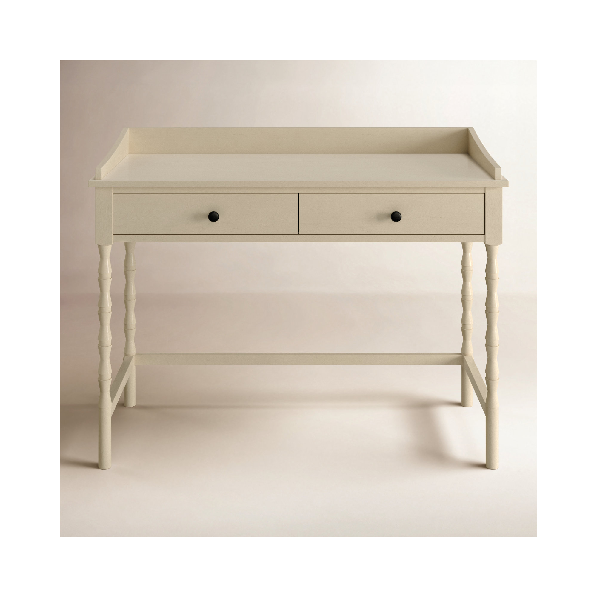 Mia Writing Desk with Drawers , Sand