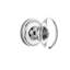 Classic Rosette with Oval Clear Crystal Door Knob-112684383-112684379