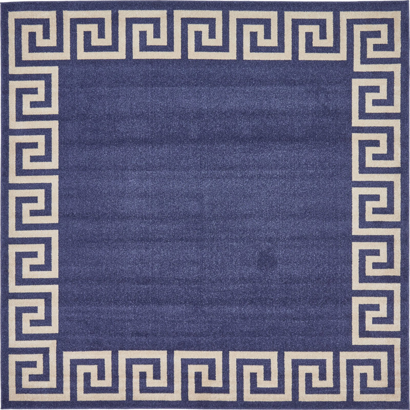 Balabak Geometric Indoor Rug, Square 8'