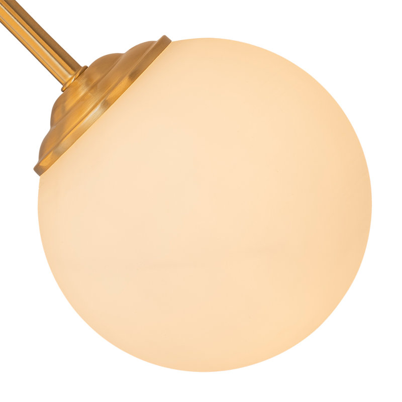Plafonnier semi-encastré Honniball, Doré, Six lumières