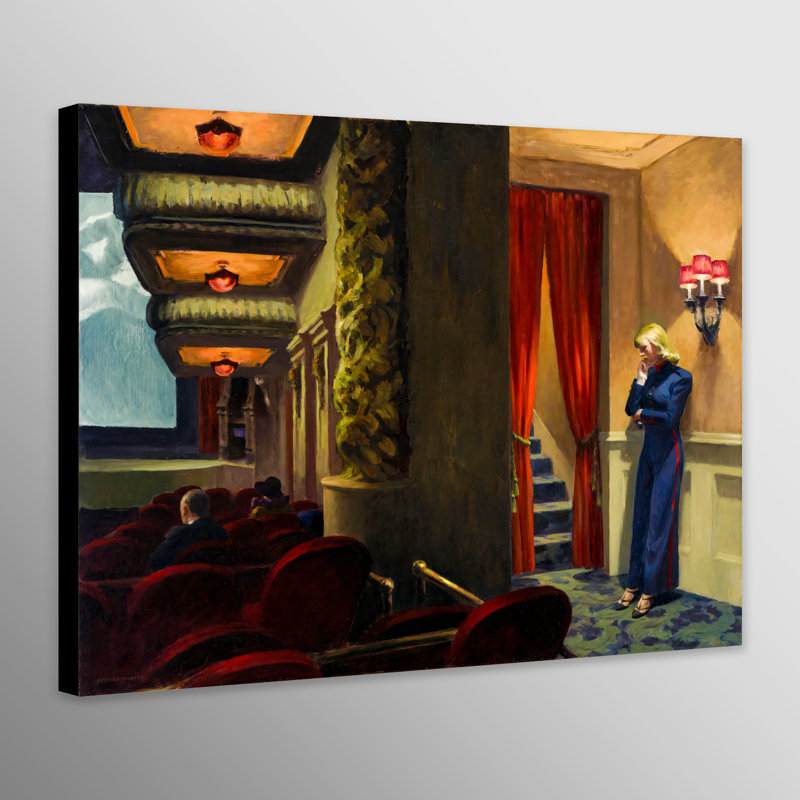New York Movie by Edward Hopper - Wrapped Canvas Art Prints, 84 cm H x 117 cm W