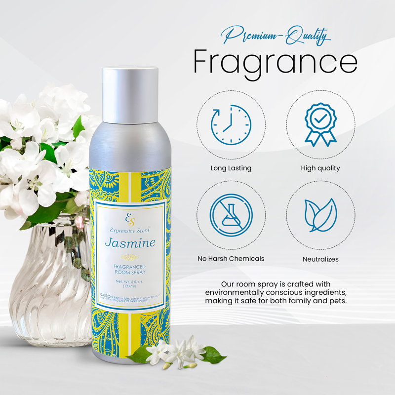 Expressive Scent Jasmine Fragranced Room Spray 6 oz