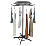 Lazarro 23.62'' Adjustable and Rotating Iron Clothing Rack