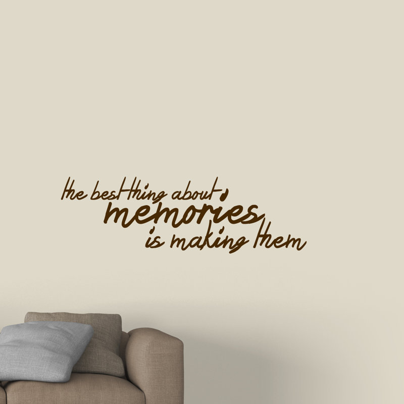 Text & Numbers Wall Decal, Chocolate Brown