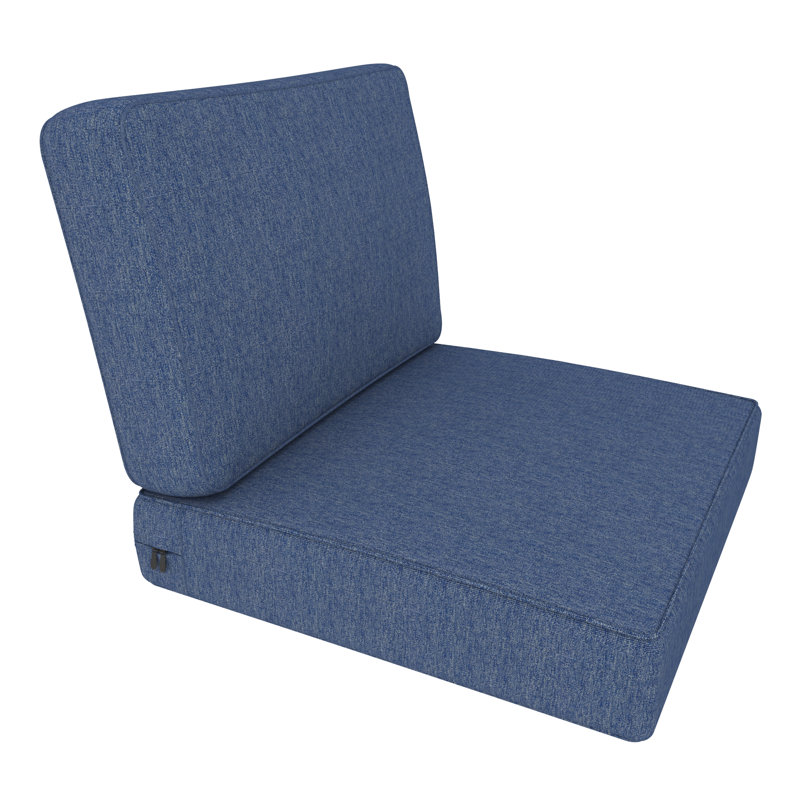 Outdoor 5" Seat / Back Cushion With Eco-Friendly Olefin Fabric, Navy