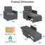 Fauteuil d'appoint convertible, fauteuil convertible 3 en 1, canapé-lit escamotable avec dossier réglable et tissu en lin moderne-1400927294