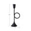 Tall Hand-Forged Cast Metal Taper Candleholder With Handle-873245133