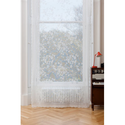 Cristieana Cotton Blend Sheer Single Curtain Panel