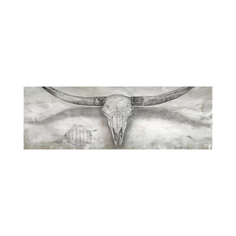 Longhorn Ii by Marie Elaine Cusson - Wrapped Canvas Panoramic Gallery-Wrapped Canvas Giclée