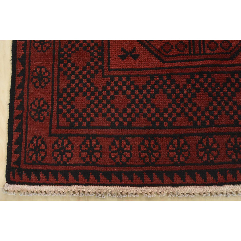 Tapis unique rouge 4 pi x 5 pi 10 po One-of-a-Kind