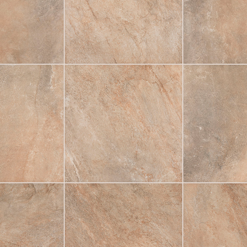 Canyon Beige 24" X 24" Outdoor Porcelain Stone Look Floor And Wall Tile
