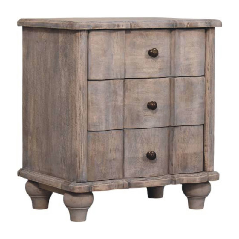 Elissavet 55cm W Solid Wood Bedside Table