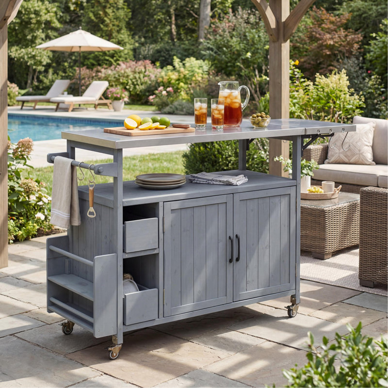 Chariot de cuisine pour l'extérieur 54,33 "Farmhouse