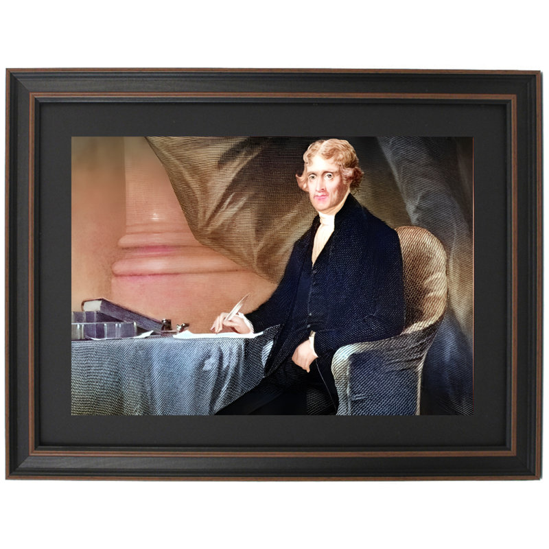 Thomas Jefferson By Alonzo Chappel, 25" H x 36" W