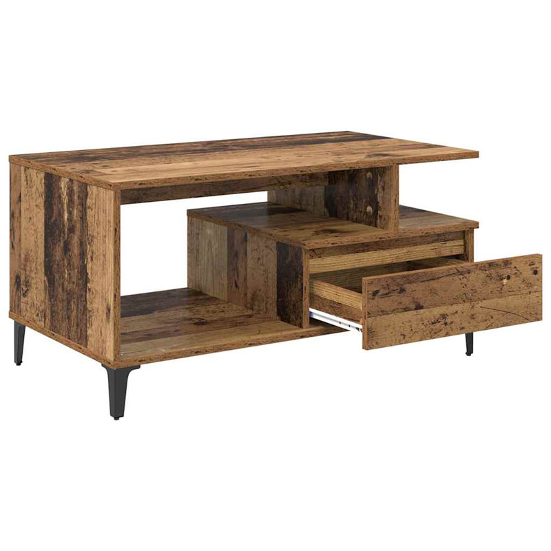 Coffee Table with Storage, Brown