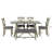 Kemariah 6 - Person Four Leg Base Dining Set-532658996-532658997-532659002
