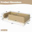 Lit de plancher rembourré avec garde-corps amovibles-278119041-278119042