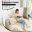 Canapé-lit pliable avec coussin, matelas de sol et dossier pour une utilisation polyvalente dans divers environnements