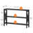 47.2" Console Table with 3 Shelves and X-Shaped Frame