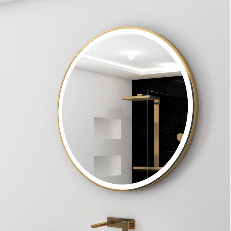 Miroir lumineux moderne et contemporain Galaxy, 3000 K, H 40 po x l 40 po x P 2 po