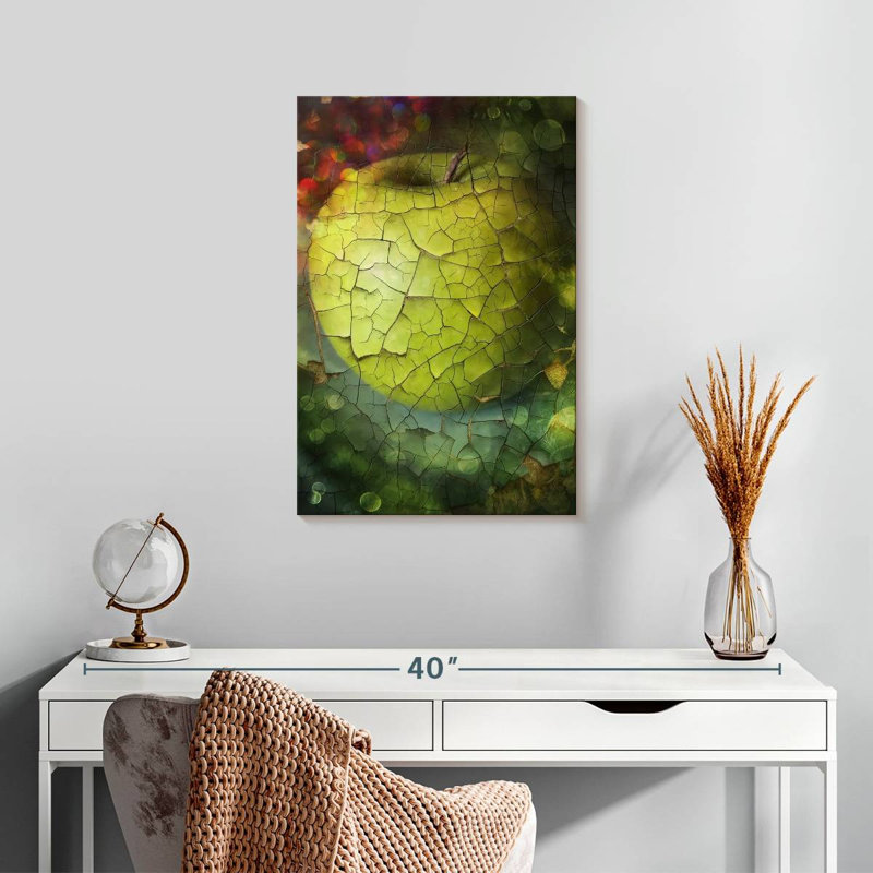 Yarlin Fragmented Green Apple, 24" H x 16" W