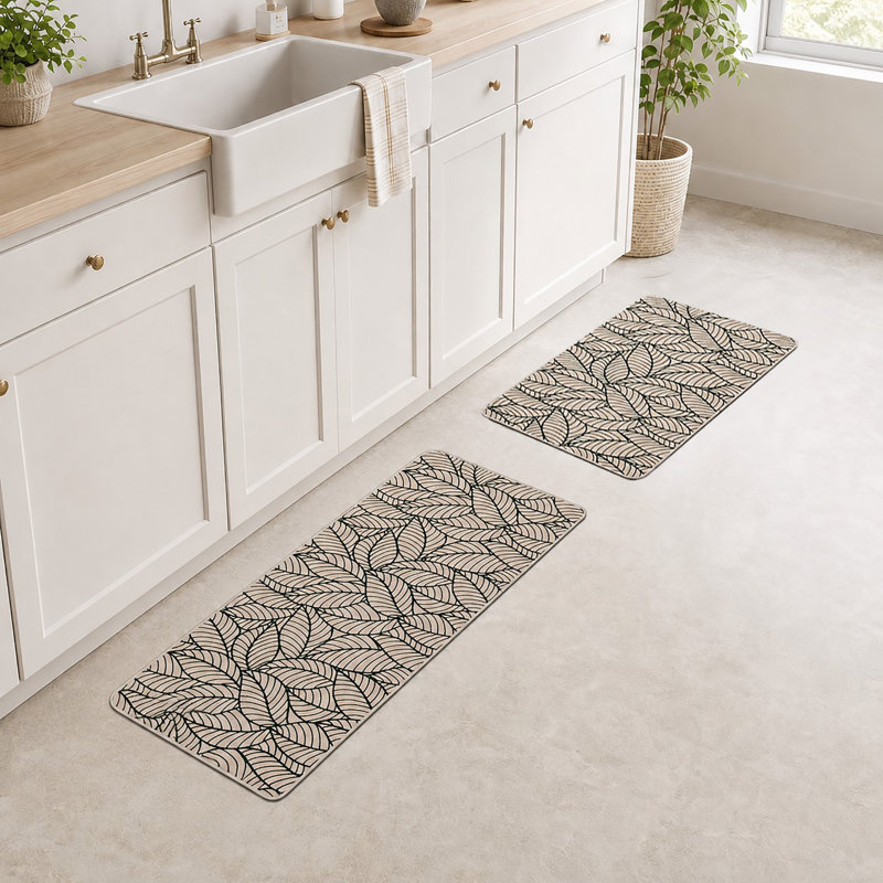 Tapis de cuisine Jungle, Beige