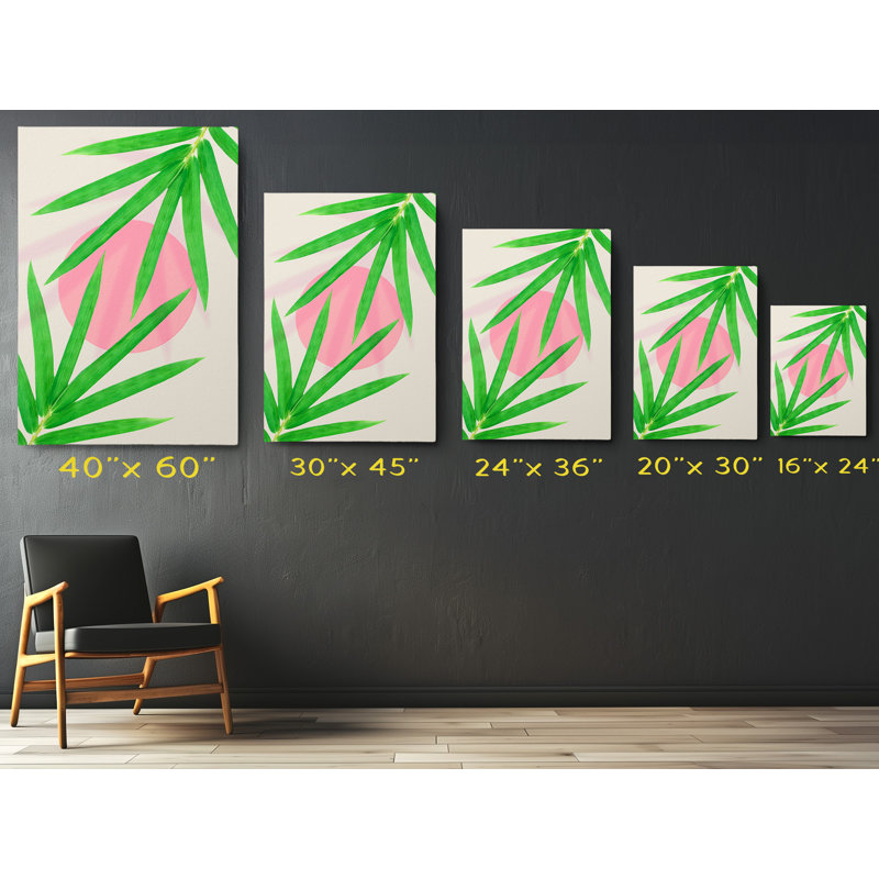 «Modern Minimalist Tropical», reproduction d'art sur toile