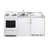 Summit Appliance All-In-One Combo Kitchens 5.1 Cubic Feet Internal Freezer Kitchenette Mini Fridge