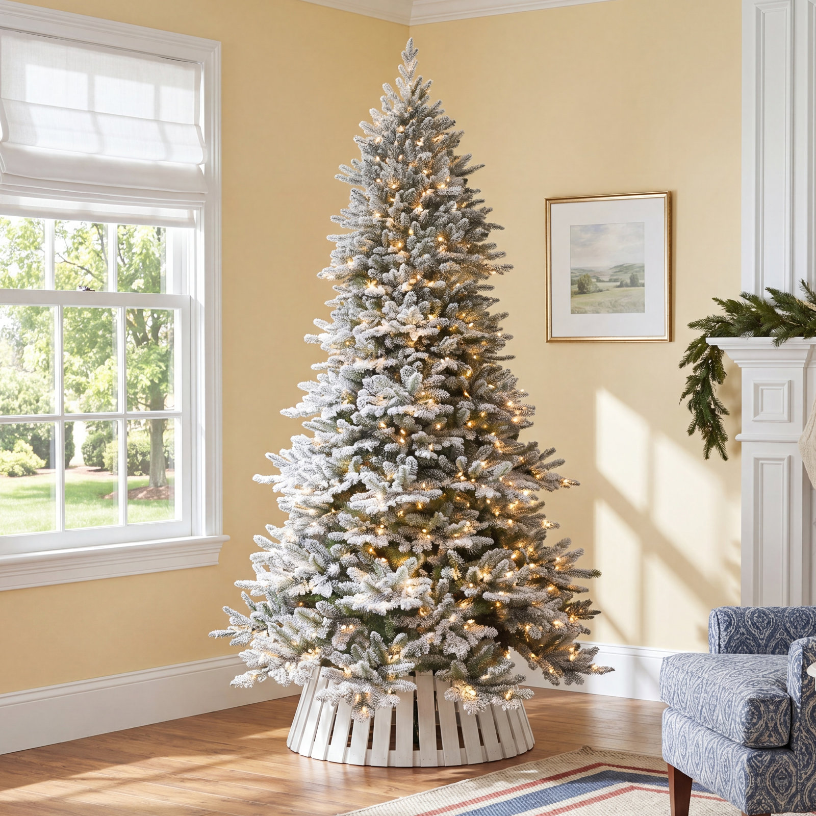 78' Lighted Artificial Fir Christmas Tree